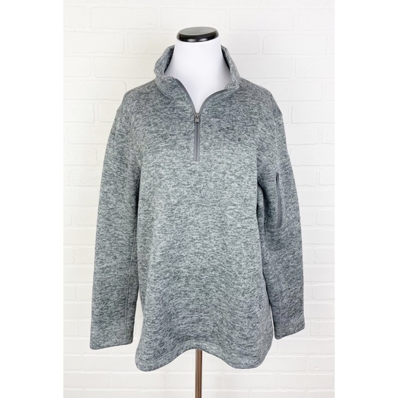 Lands' End Tops - Lands End Outfitters Fleece Pullover Sweatshirt